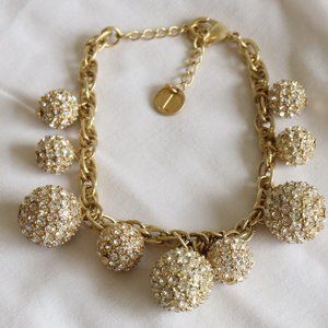 Talbots Crystal and gold Bracelet